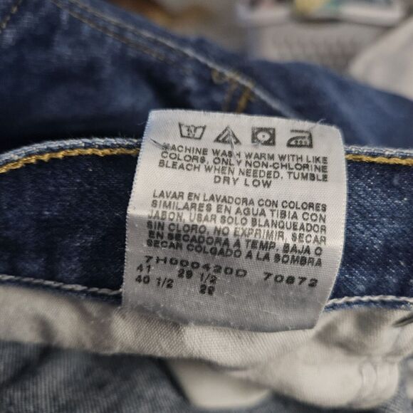 Lee Vintage Mens Regular Fit Dark Wash 40x29 Y2K 90s Grunge Retro Cowboy Western - Picture 10 of 10